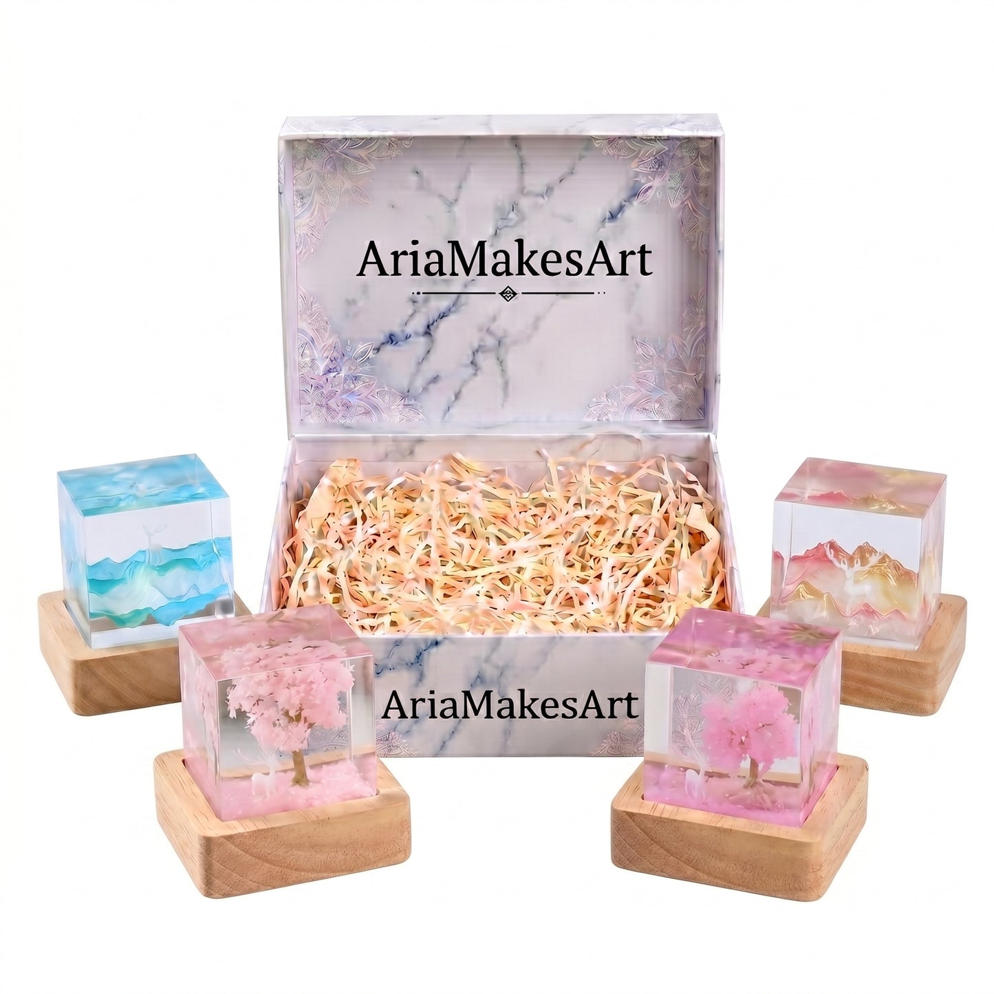 Aria’s Art™ – Lámpara de Resina Zen LED 3D
