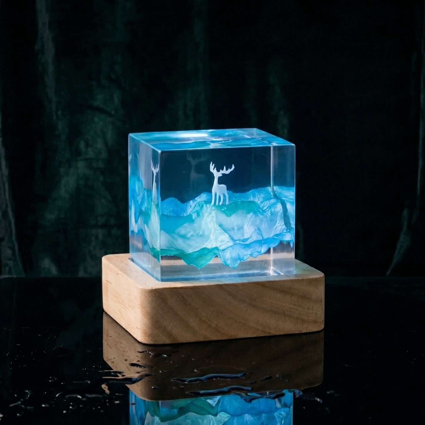 Aria’s Art™ – Lámpara de Resina Zen LED 3D