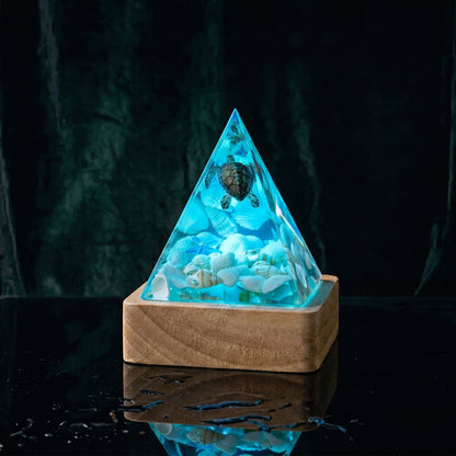 Aria’s Art™ – Lámpara de Resina Arrecife LED 3D